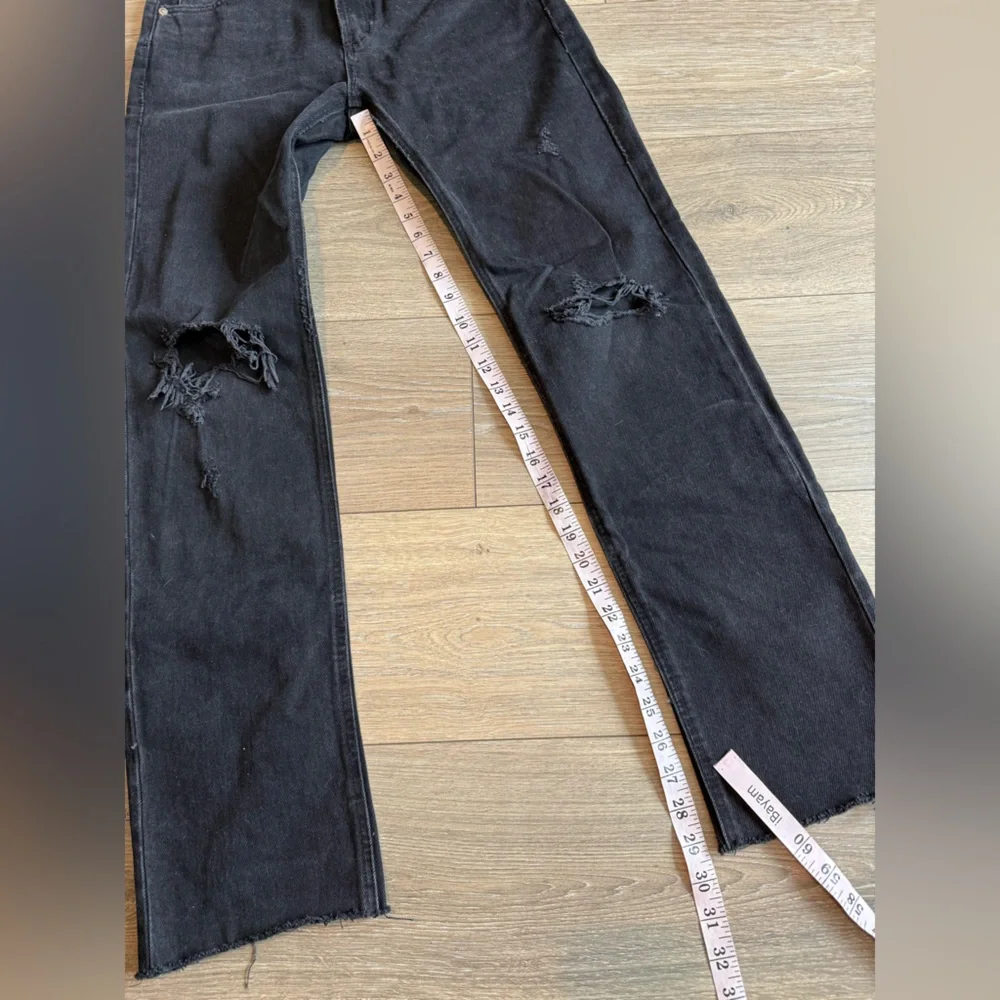ADOLDE Cherie High Rise Straight Jean in Black 27 - Picture 8 of 12